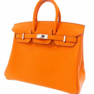 エルメス バーキン25 アプリコット/シルバー金具